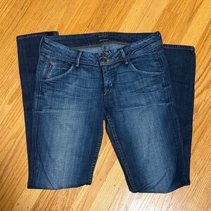 Hudson Jeans Women’s Faded Dark Blue Skinny Jeans